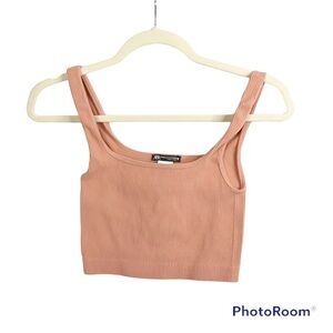 Zara ribbed fitted crop top Size XS